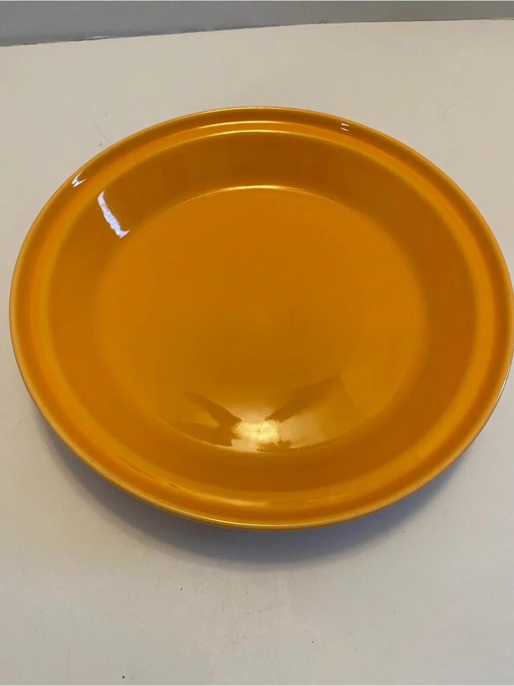 Fiesta - Tangerine Orange Deep Dish Pie Baker Plate Pan Dish Homer Laughlin HLC